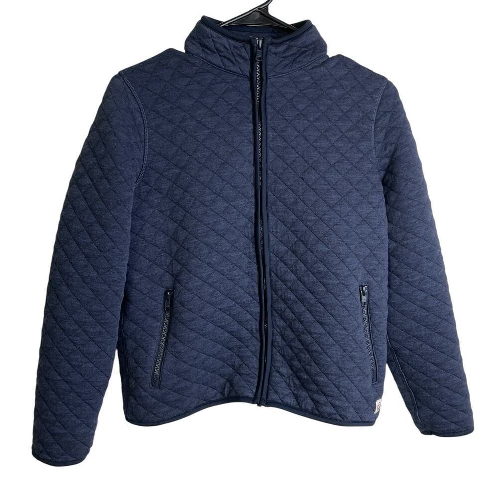 Marine Layer Corbet Bomber Jacket Womens XS Blue Quilted Full Zip Outdoor